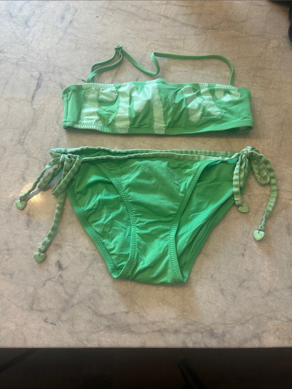 Juicy Couture Green Two-Piece Swim Bikini